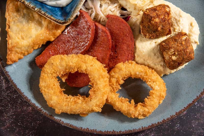Mixed starters close-up